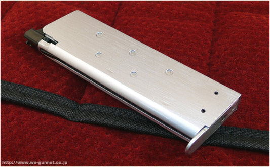 WA 1911シリーズ用 21rdスペアマガジン シルバー：GM5